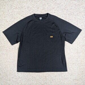 Walls Work Wear Shirt Mens 2X Black Pocket Short Sleeve 100% Polyester